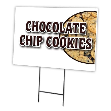 Chocolate Chip Cookies Yard Sign & Stake Outdoor Plastic Coroplast Window